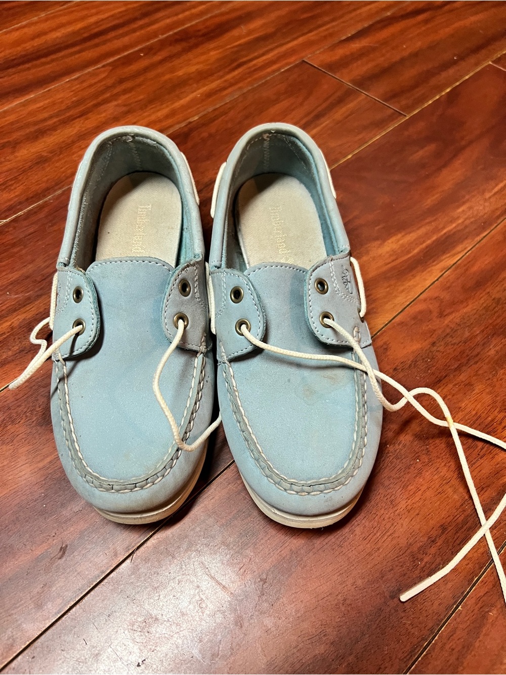 Timberland Light Blue Boat Shoes